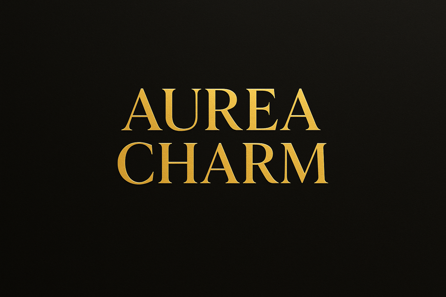 que sea de muy buena calidad. fondo negro, y que en dorado vivo ponga "Aurea Charm", ten en cuenta en dejar poquito de espacio abajo que hay texto